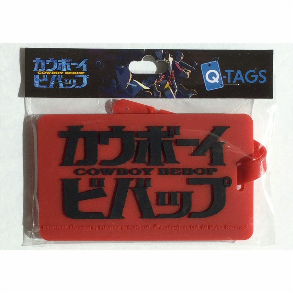 Cowboy Bebop Q-Tags Red Black Lettering Bag Tag