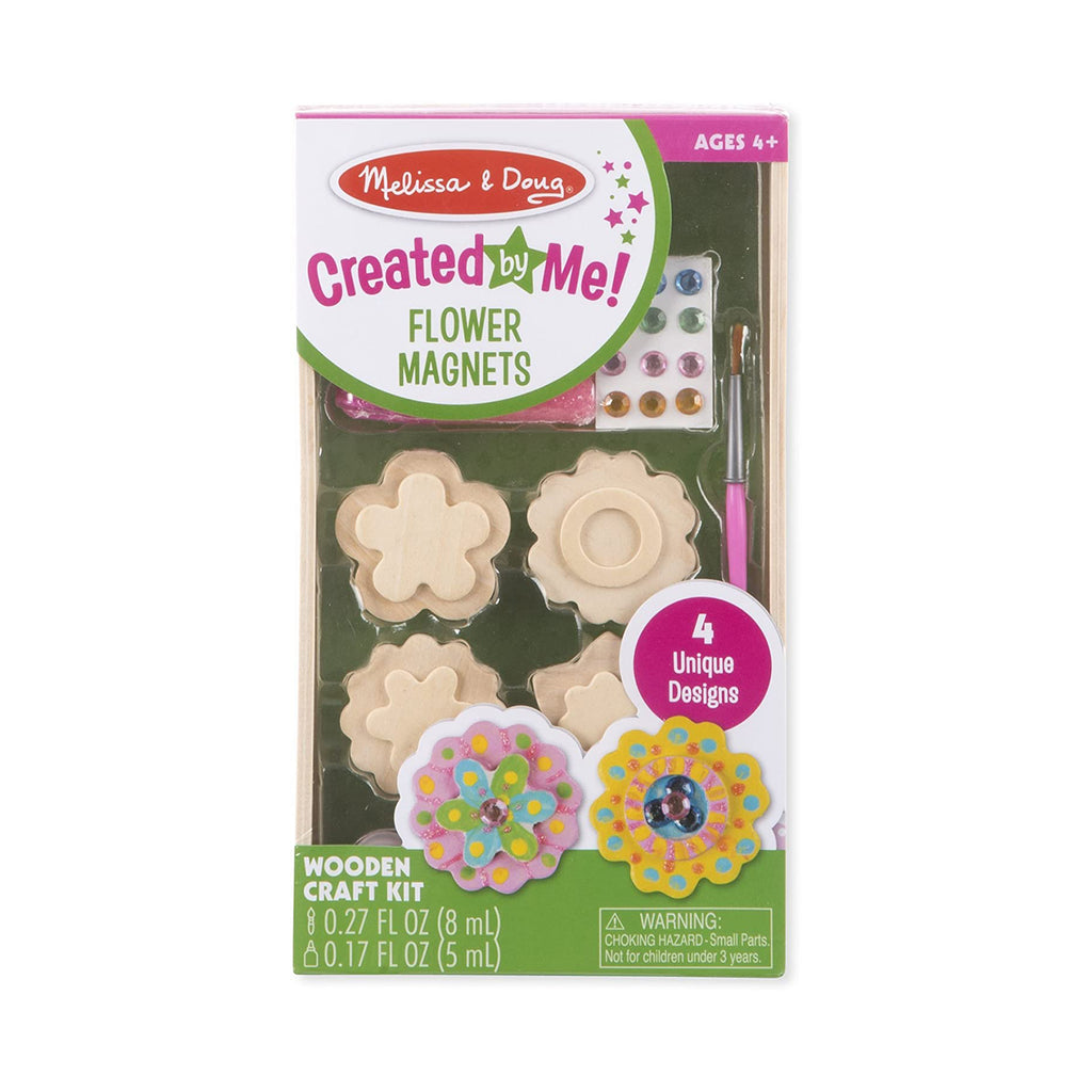 Melissa And Doug Created By Me Wooden Flower Magnets Craft Kit - Radar Toys