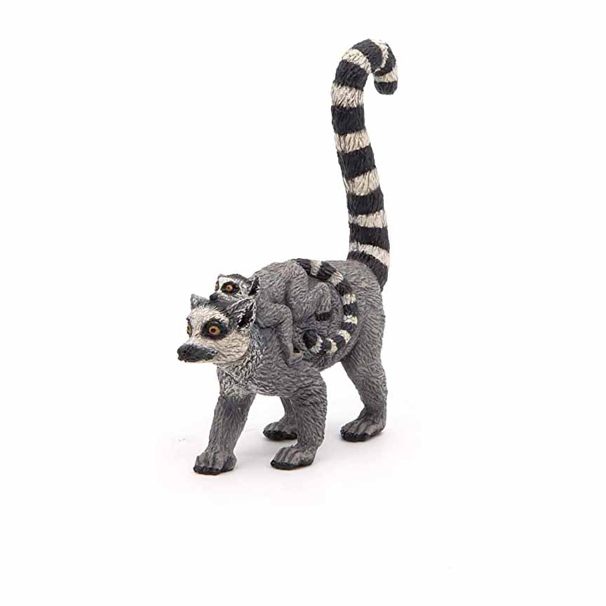 Papo Lemur And Baby Animal Figure 50173 - Radar Toys