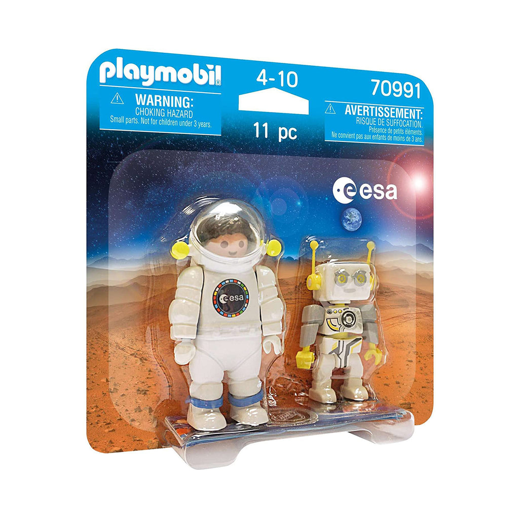 Playmobil Duo Pack ESA Astronaut And Robot Robert Figure Set 70991 - Radar Toys