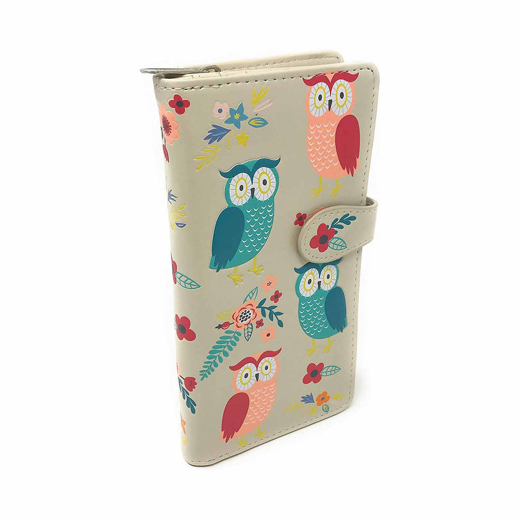 Shagwear Owl Garden Large Cream Zipper Wallet - Radar Toys