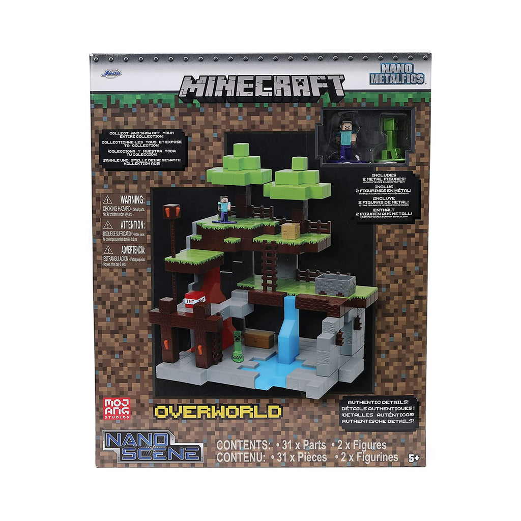 Jada Toys Minecraft Nano Metalfigs Overworld Nano Scene