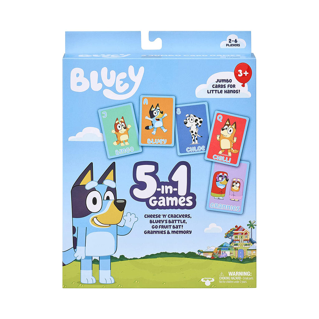 Bluey S1 Five In One Card Game Set