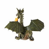 Papo Green Winged Dragon With Flame Fantasy Figure 39025 - Radar Toys