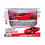 Maisto Assembly Line Ferrari LaFerrari Red 1:24 Diecast Model Car Kit - Radar Toys