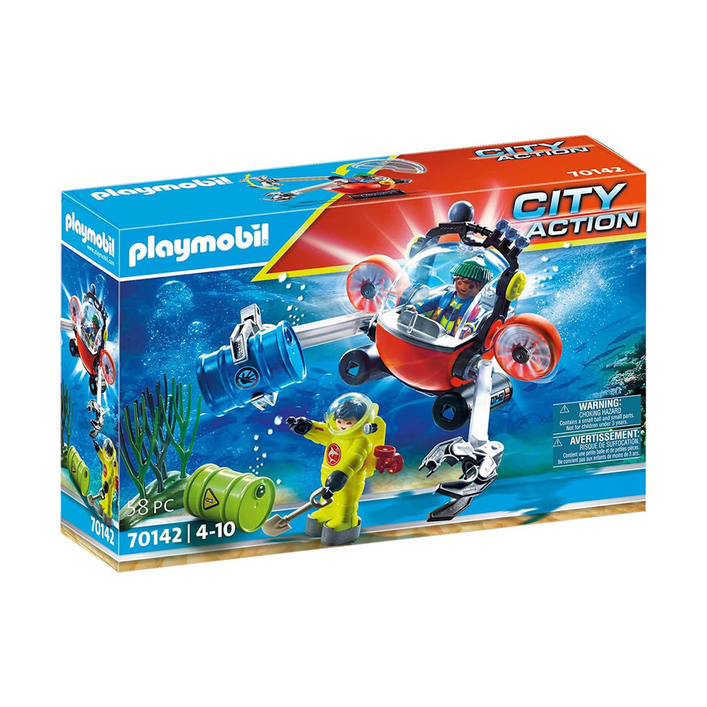Playmobil City Action Environmental Expedition With Dive Team Building Set 70142