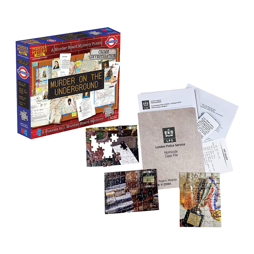 Murder Mystery Party Case Files Murder On The Underground The Game - Radar Toys