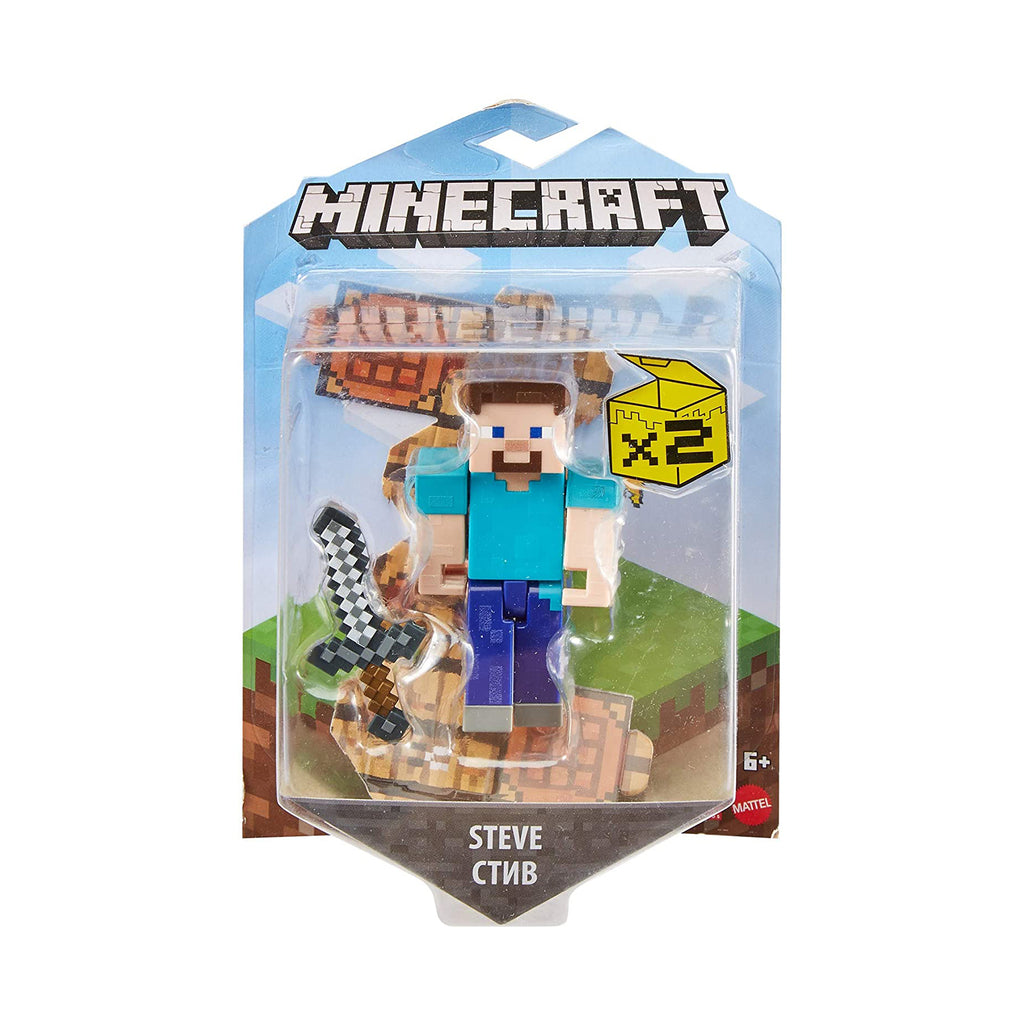 Minecraft Steve 3.25 Craft-A-Block Action Figure Set