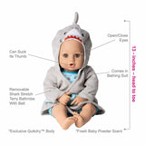 Adora Bath Time Baby Shark Baby Doll - Radar Toys