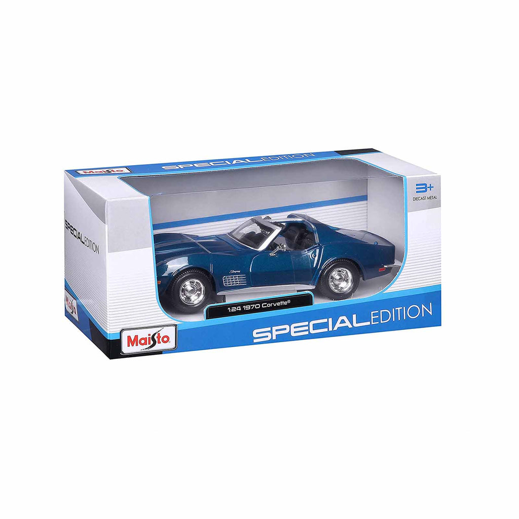 Maisto Special Edition 1970 Chevrolet Corvette Blue 1:24 Diecast Car