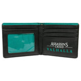 Assassin's Creed Valhalla Fortune Seeker Bi-Fold Black Teal Wallet - Radar Toys