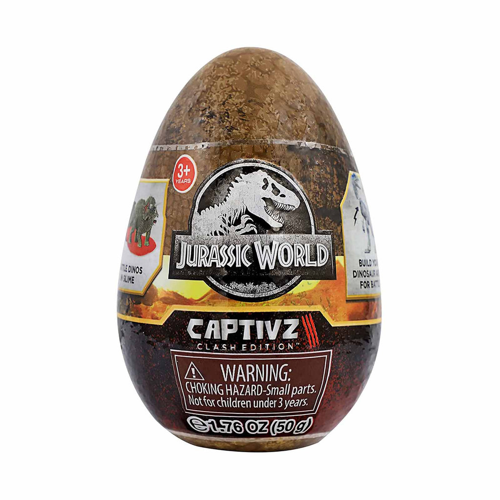 Jurassic World Captivz Buildable Dinosaur Figure With Slime Blind Box Egg