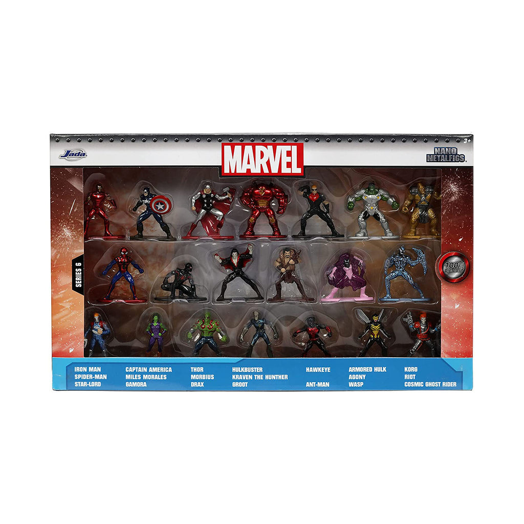Jada Toys Nano Metalfigs Marvel Heroes And Villains Set Of 20 Diecast Mini Figures