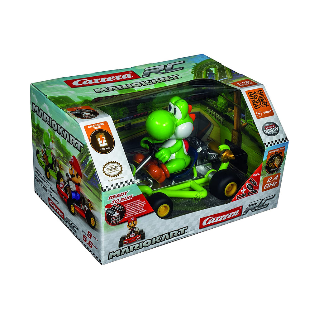 Carrera Mario Kart Yoshi Pipe Kart 1:18 Scale 2.4GHz RC Car