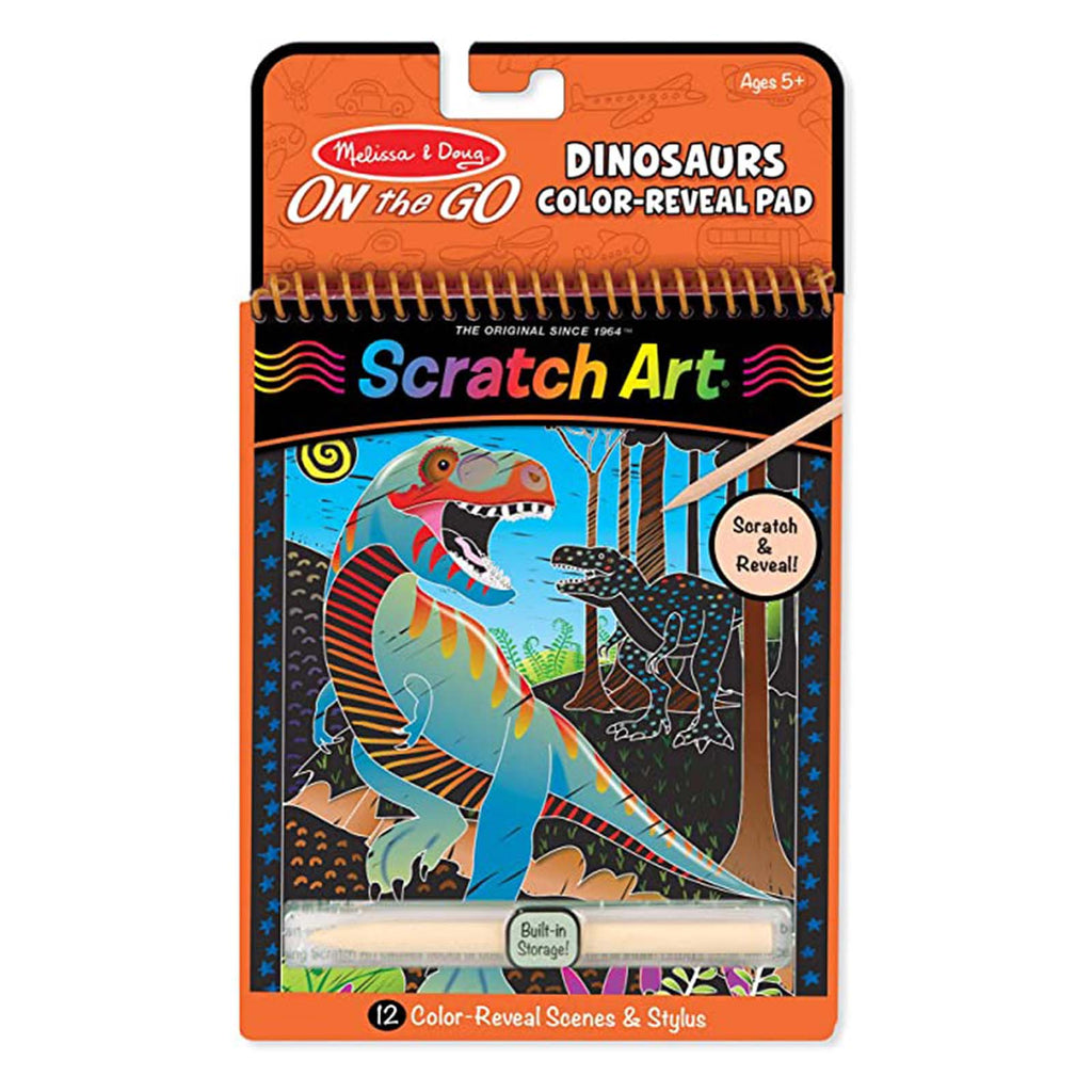 Melissa And Doug Scratch Art Dinosaurs Color Reveal Pad
