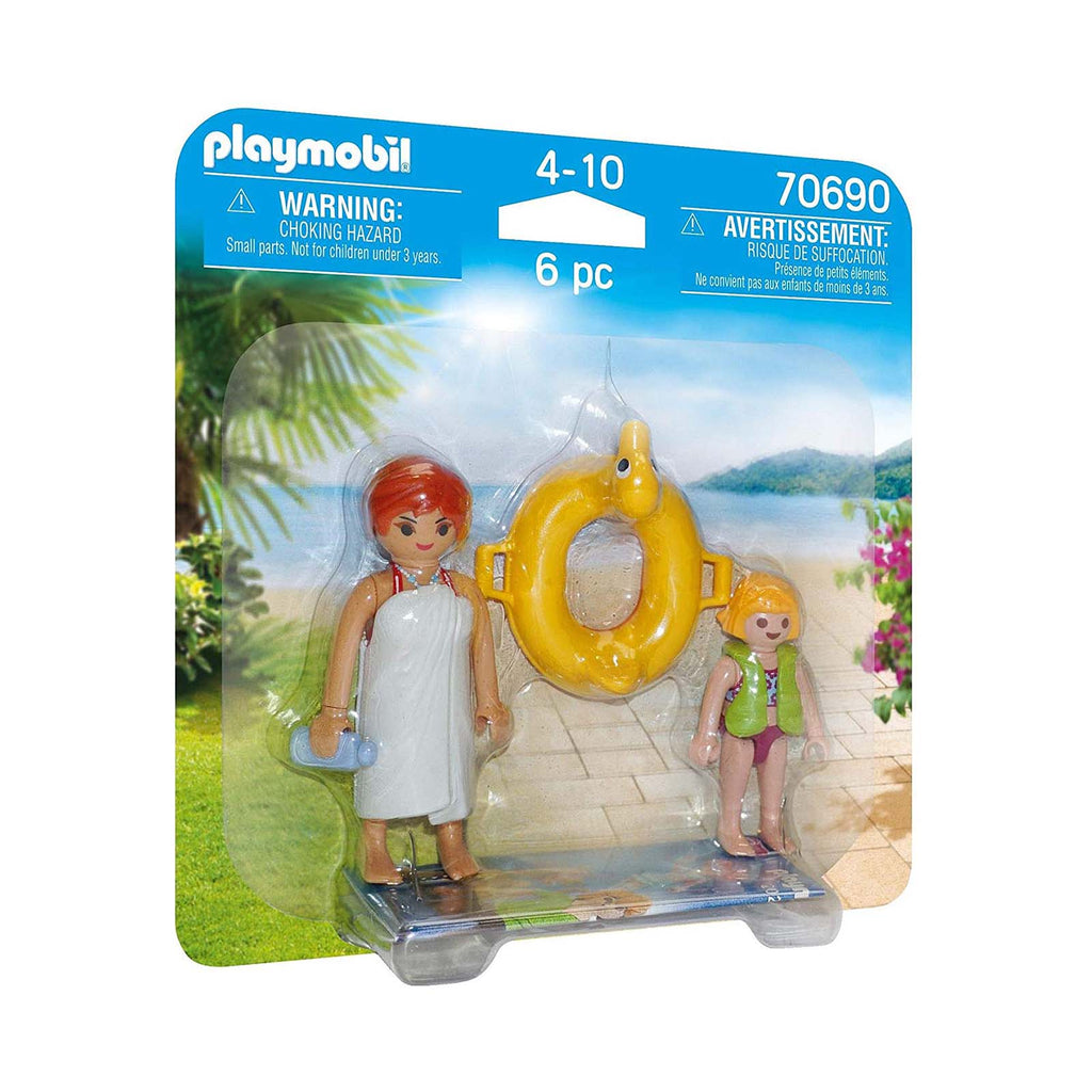 Playmobil Duo Pack Water Park Swimmers Figure Set 70690 - Radar Toys
