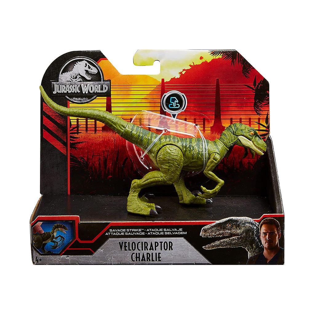 Jurassic World Camp Cretaceous Savage Strike Velociraptor Green Figure