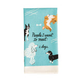 Blue Q People To Meet Dogs Dish Towel - Radar Toys