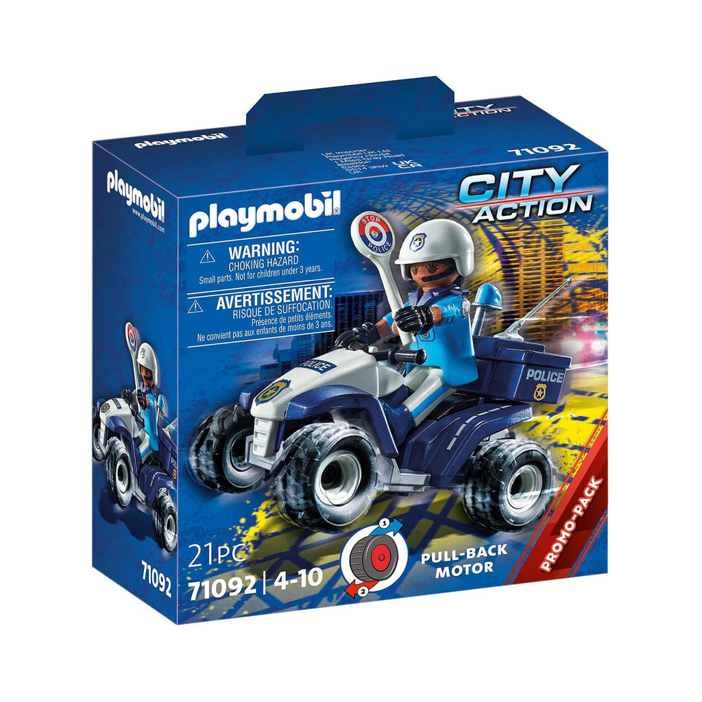 Playmobil City Action Police Speed Quad Building Set 71092
