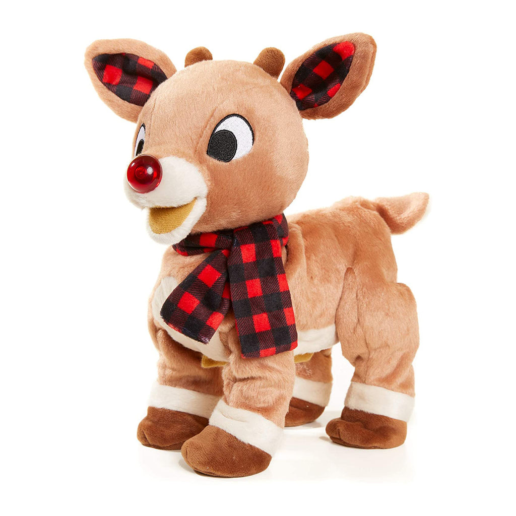 Kid's Preferred Rudolph Light Up Musical Animated 10 Inch Plush