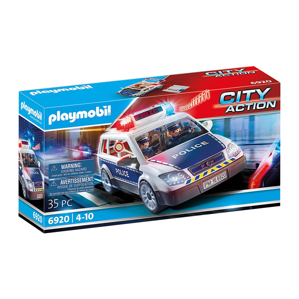 Playmobil City Action Squad Car With Lights And Sound Building Set 6920