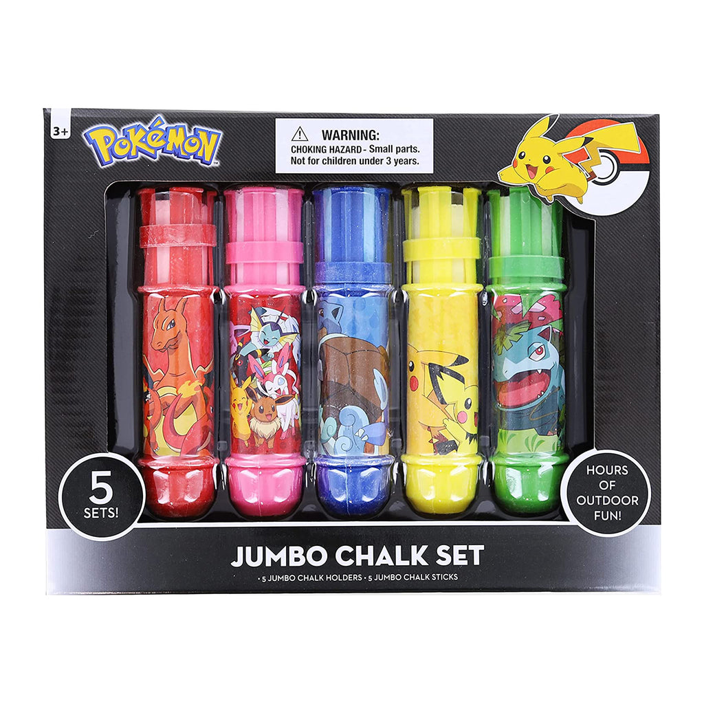 Pokemon 5 Piece Jumbo Chalk Set