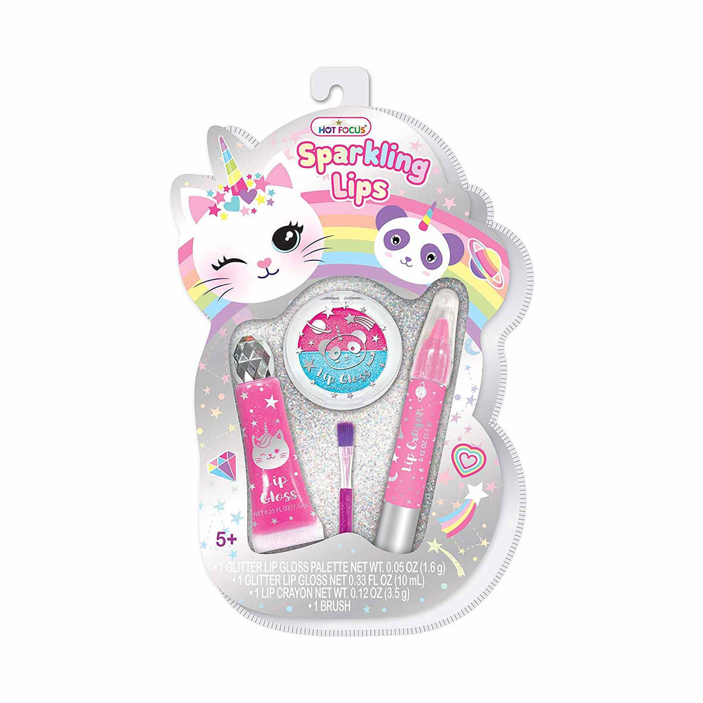 Hot Focus Caticorn Sparkling Lips Cosmetic Set