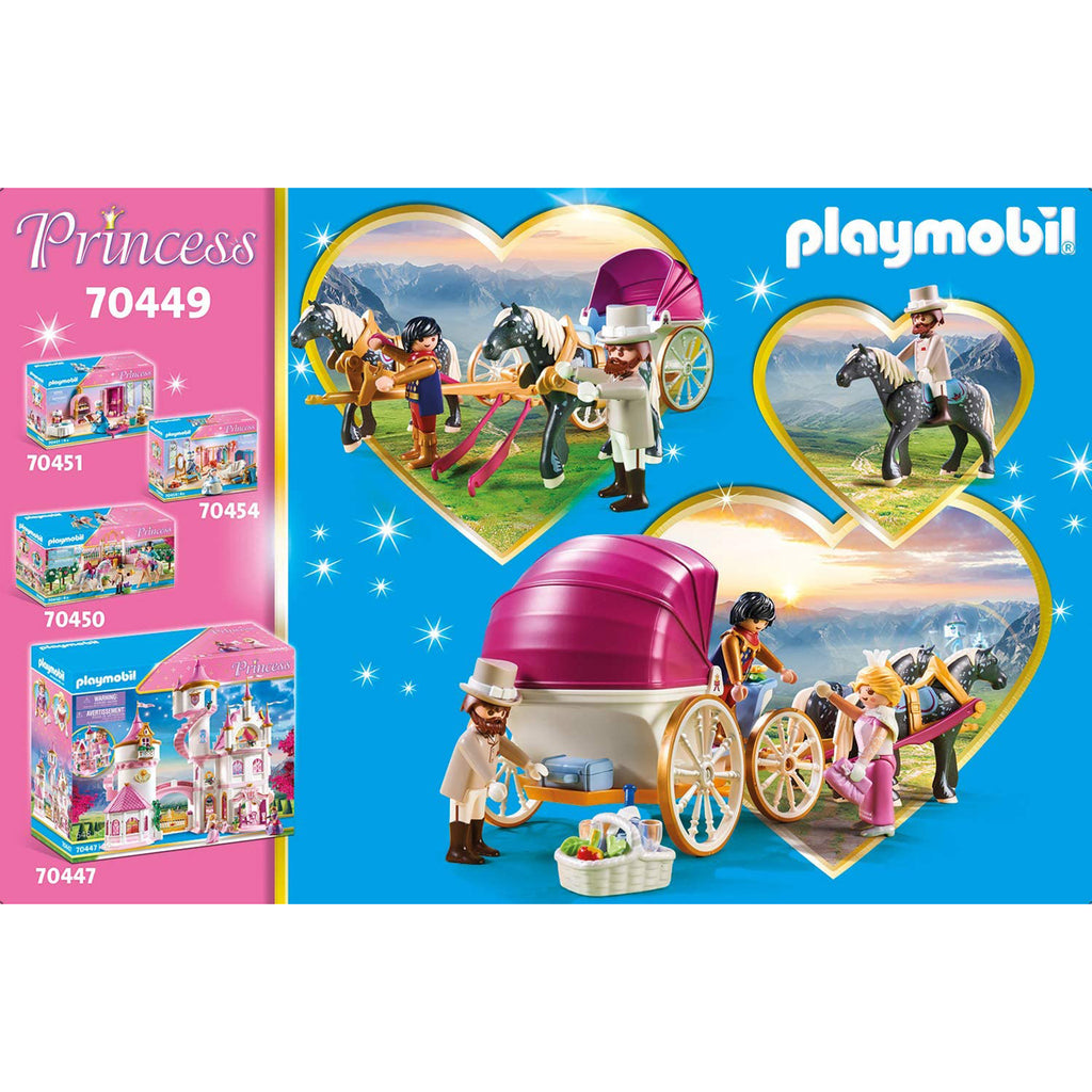 Playmobil Princess Horse-Drawn Carriage Building Set 70449 - Radar Toys
