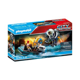 Playmobil City Action Police Jet Pack With Boat Building Set 70782 - Radar Toys