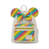 Loungefly Disney Sequin Rainbow Minnie Mouse Mini Backpack - Radar Toys