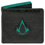 Assassin's Creed Valhalla Fortune Seeker Bi-Fold Black Teal Wallet - Radar Toys