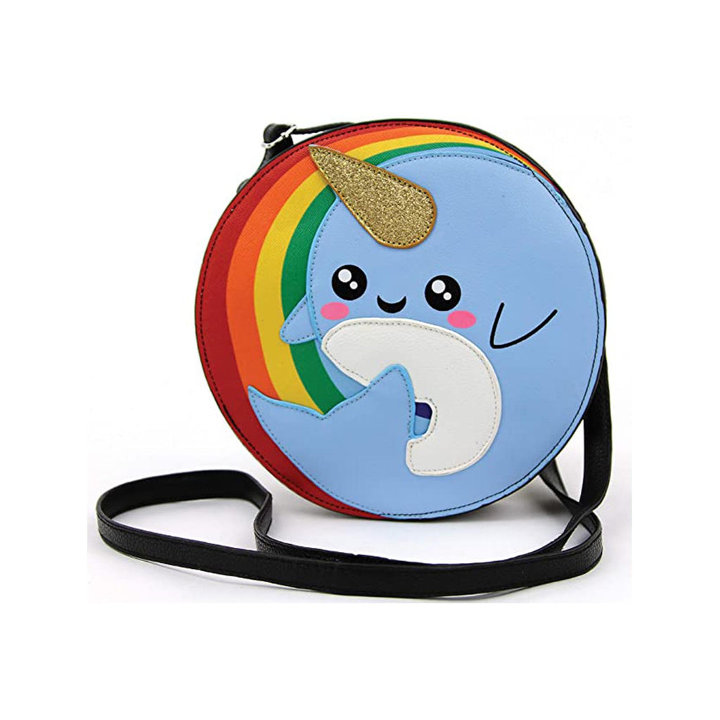 Narwhal In Rainbow Crossbody Bag Vinyl Wallet - Radar Toys