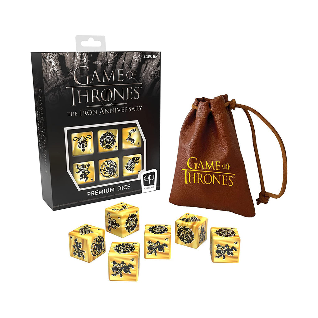 USAopoly Game Of Thrones Iron Anniversary Premium Dice Set - Radar Toys