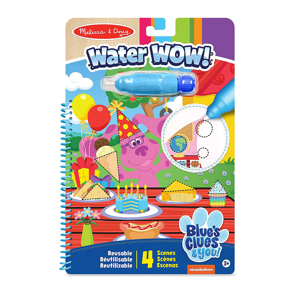 Melissa And Doug Blues Clues And You Water Wow Shapes Reusable Activity Pad