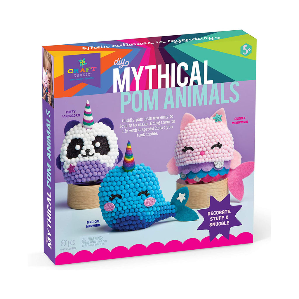 Playmonster Craft Tastic Mythical Pom Animal Set