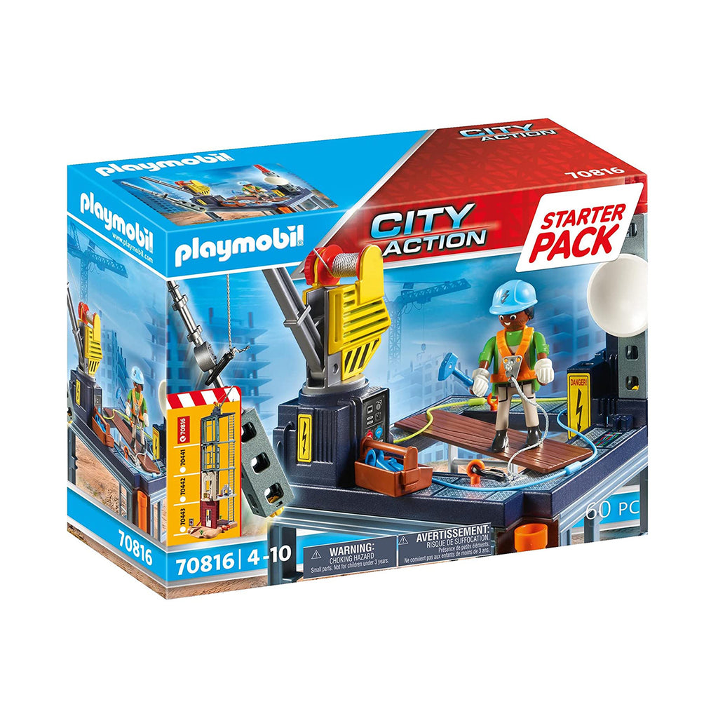 Playmobil City Action Construction Site Starter Pack Building Set 70820 - Radar Toys