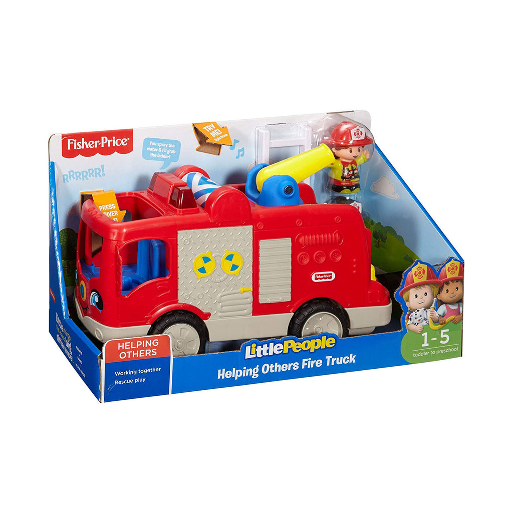 Fisher Price Little People Helping Others Fire Truck Toy