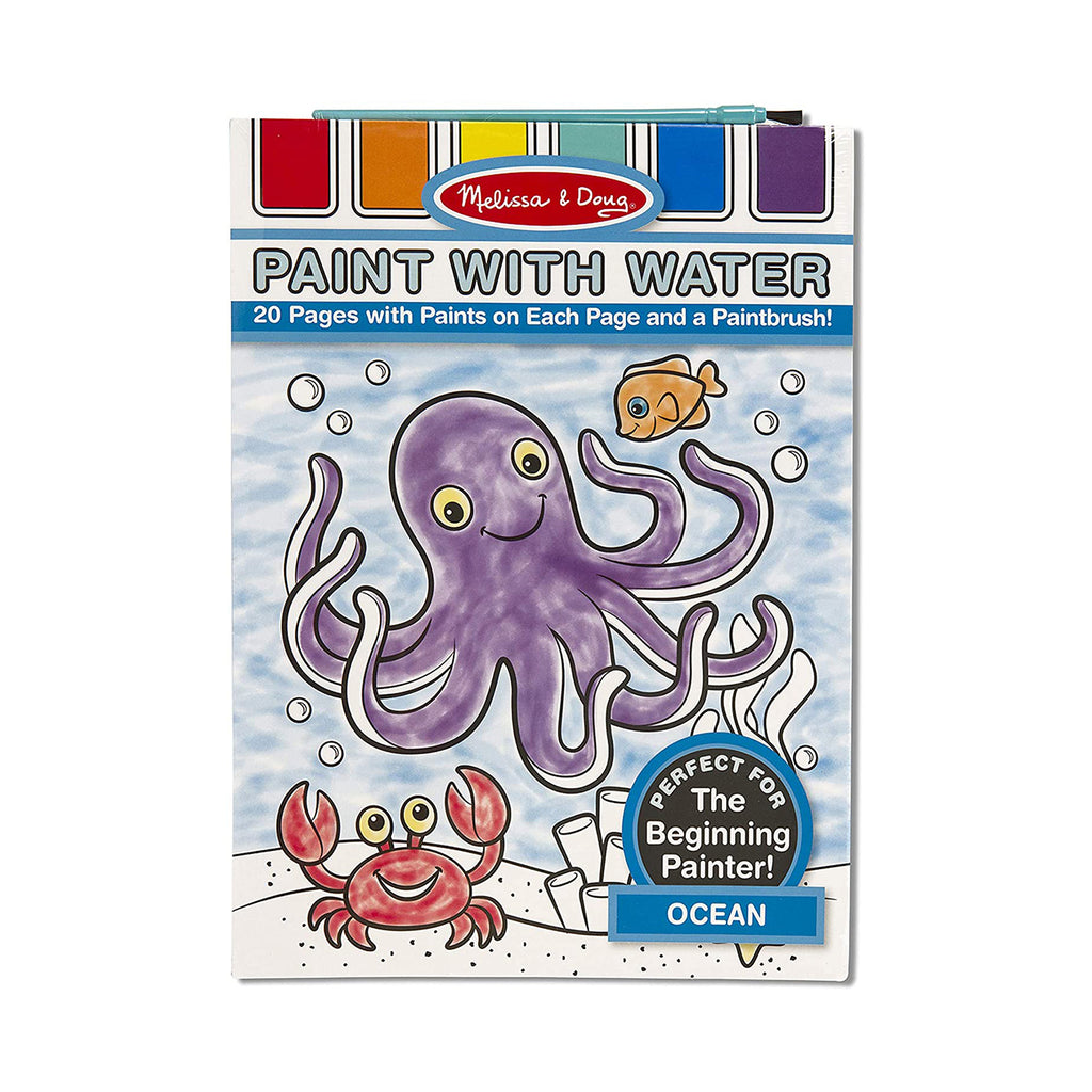 Melissa And Doug Paint With Water Ocean Art Pad With Brush - Radar Toys