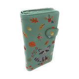 Shagwear Teal Raccoon And Friends Wallet - Radar Toys