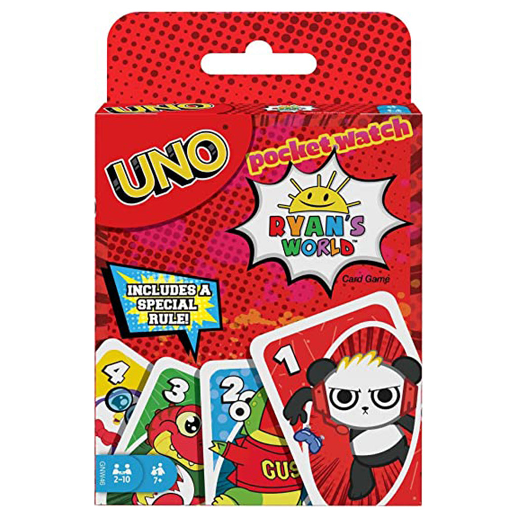 Uno Pocket Watch Ryan's World Card Game - Radar Toys
