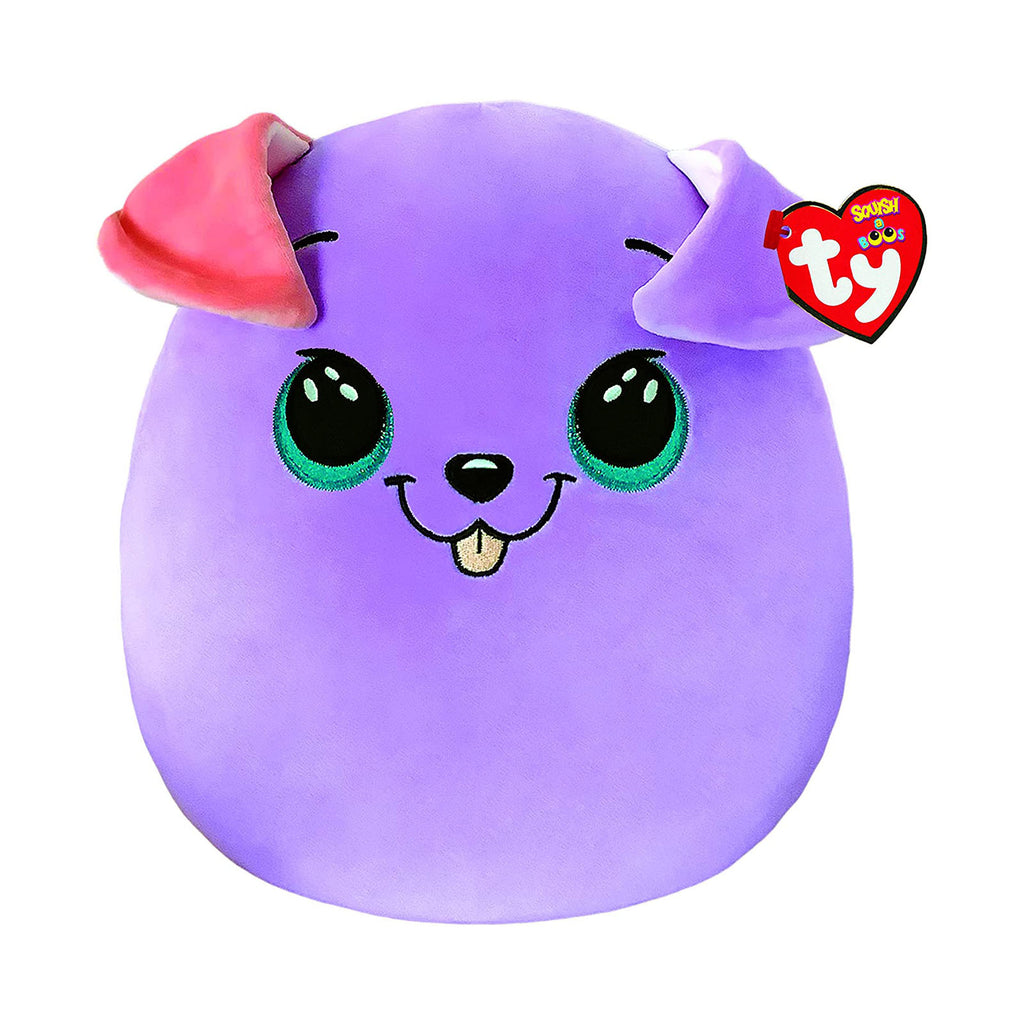 Ty Squish A Boos Bitsy Dog Purple 10 Inch Plush Figure - Radar Toys
