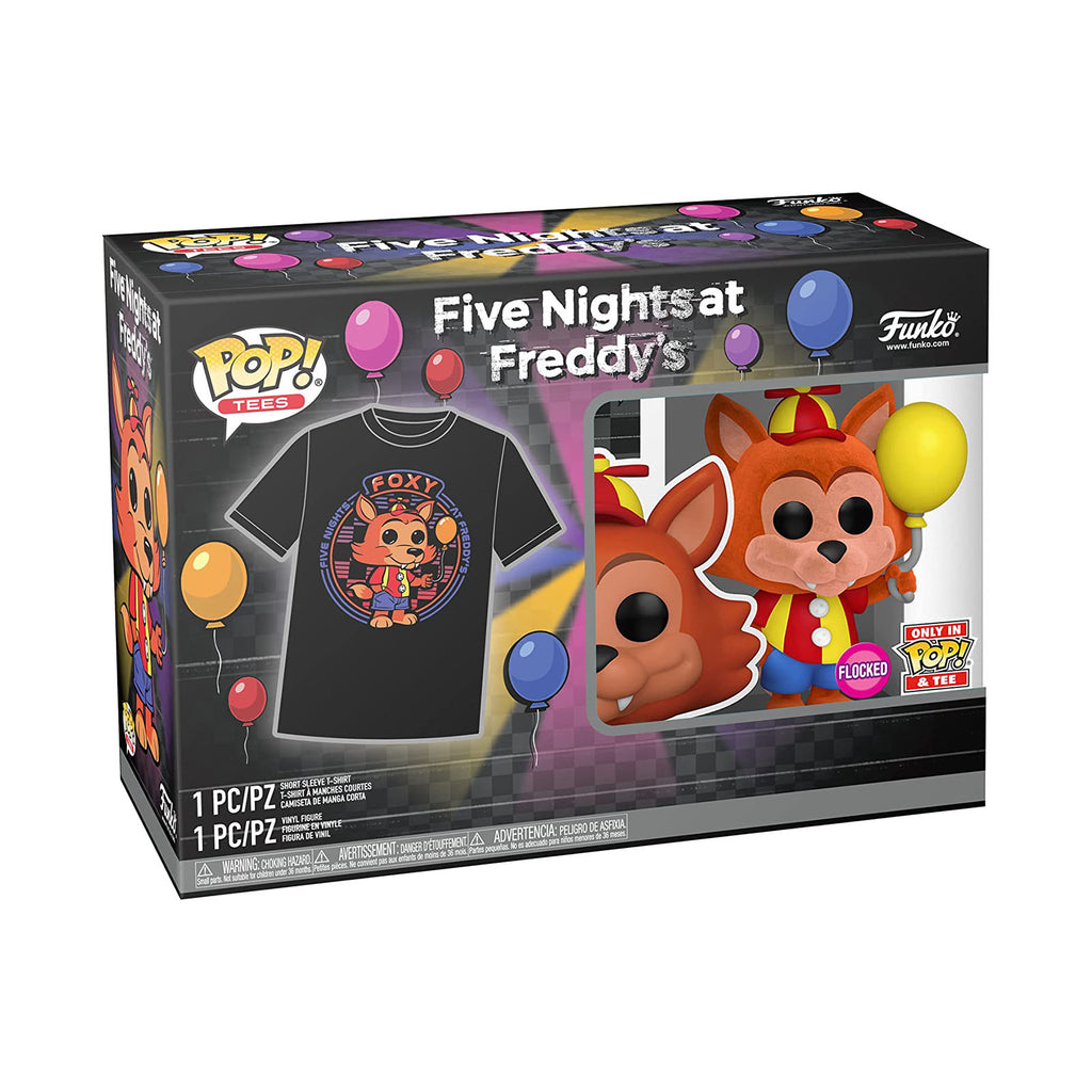 Funko Five Nights At Freddy's POP Balloon Foxy And 2XL Shirt Set