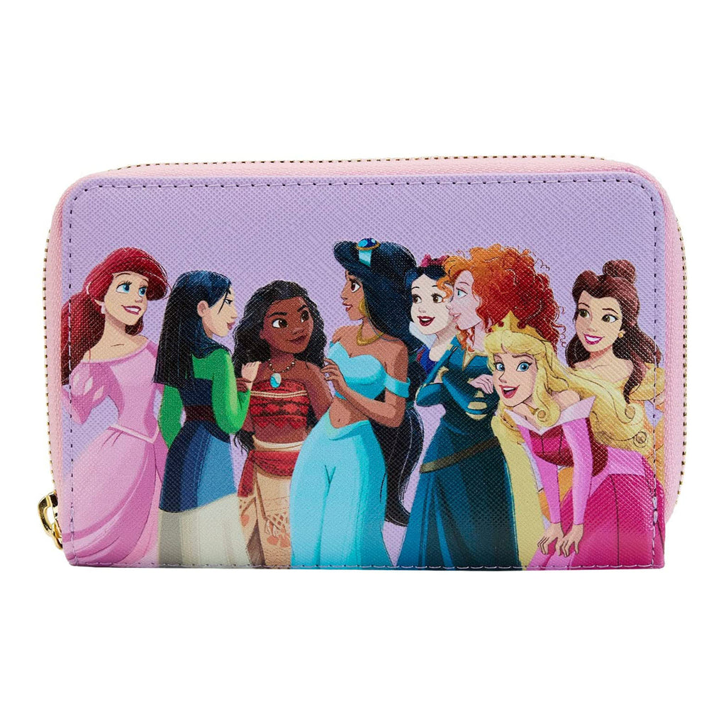 Loungefly Disney Princess Collage Zip Around Wallet - Radar Toys