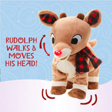 Kid's Preferred Rudolph Light Up Musical Animated 10 Inch Plush - Radar Toys
