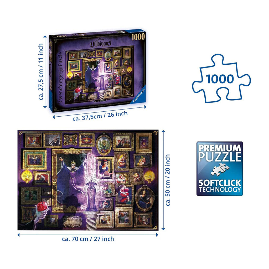 Ravensburger Disney Villainous Evil Queen 1000 Piece Puzzle