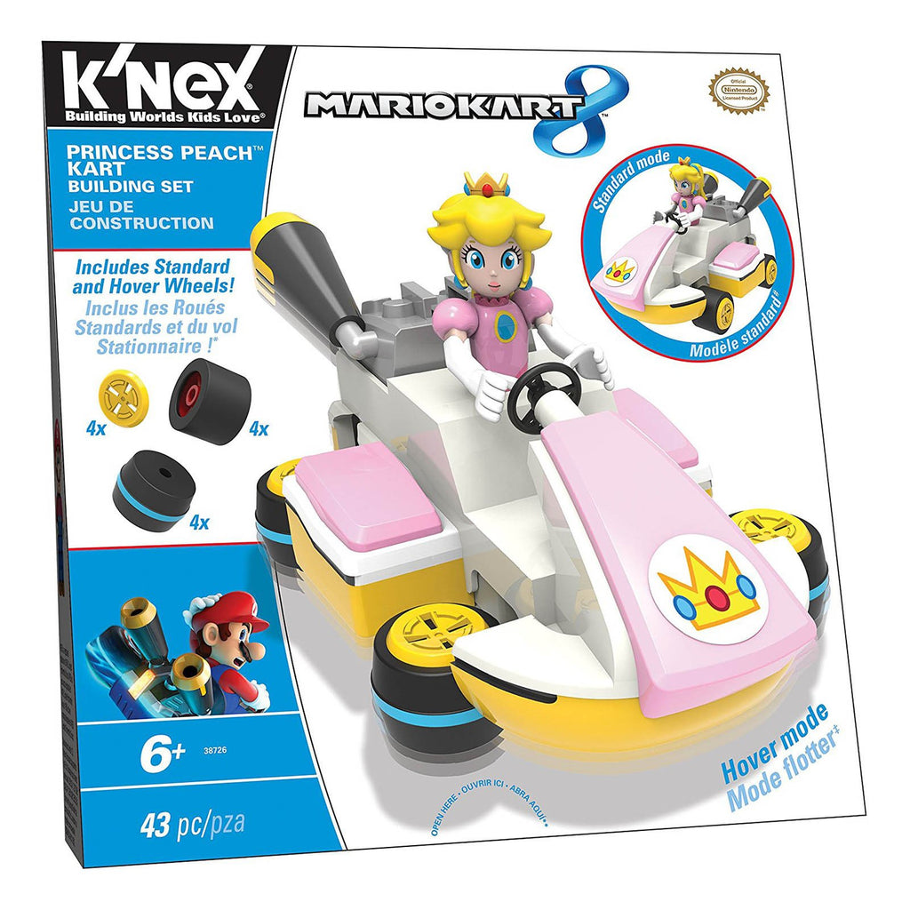 K'Nex Super Mario Mariokart Princess Peach Kart Building Set