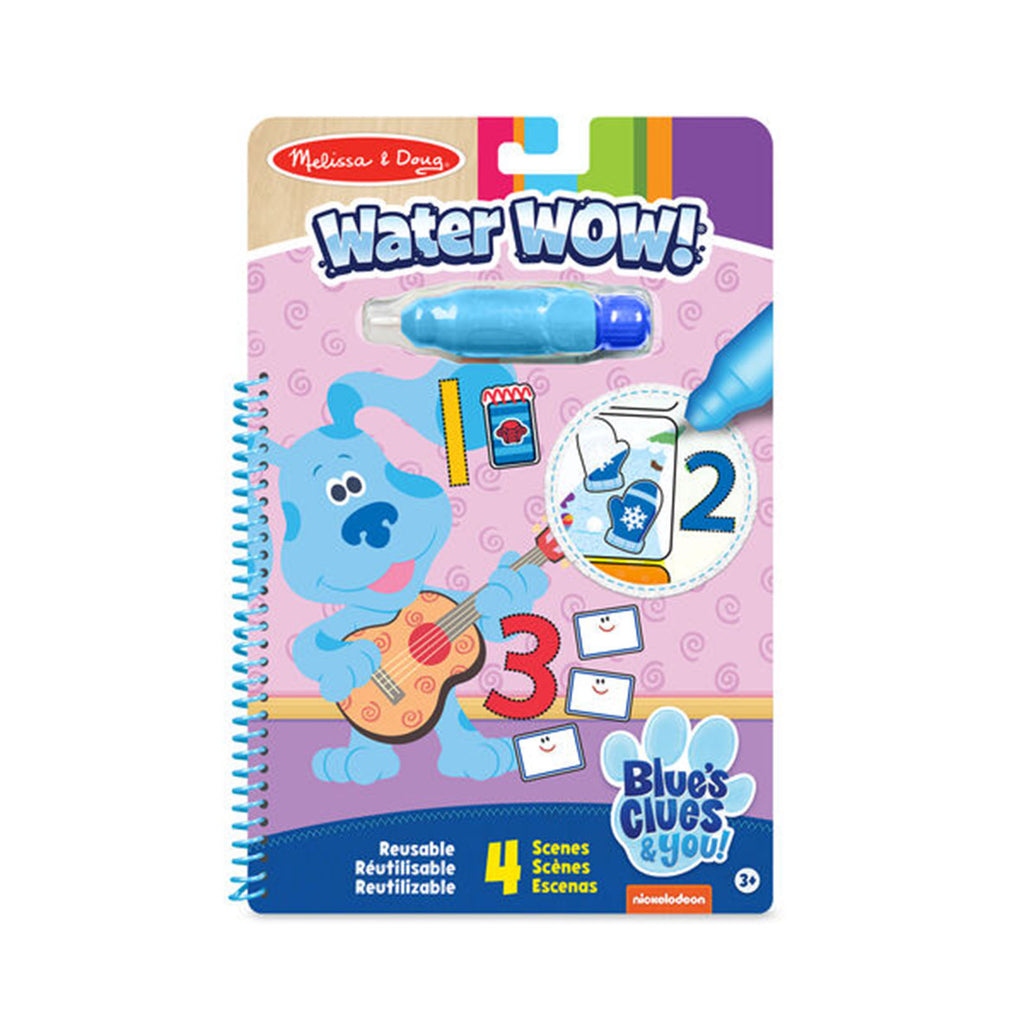 Melissa And Doug Blues Clues And You Water Wow Counting Reusable Activity Pad