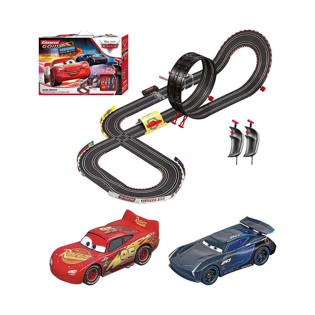 Carrera Go Disney Cars Neon Lights 1:43 Slot Racing Set