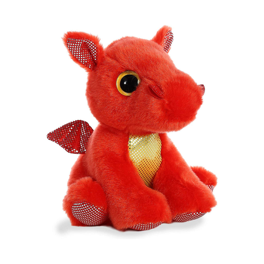 Aurora Flame Red Dragon 7 Inch Plush Figure