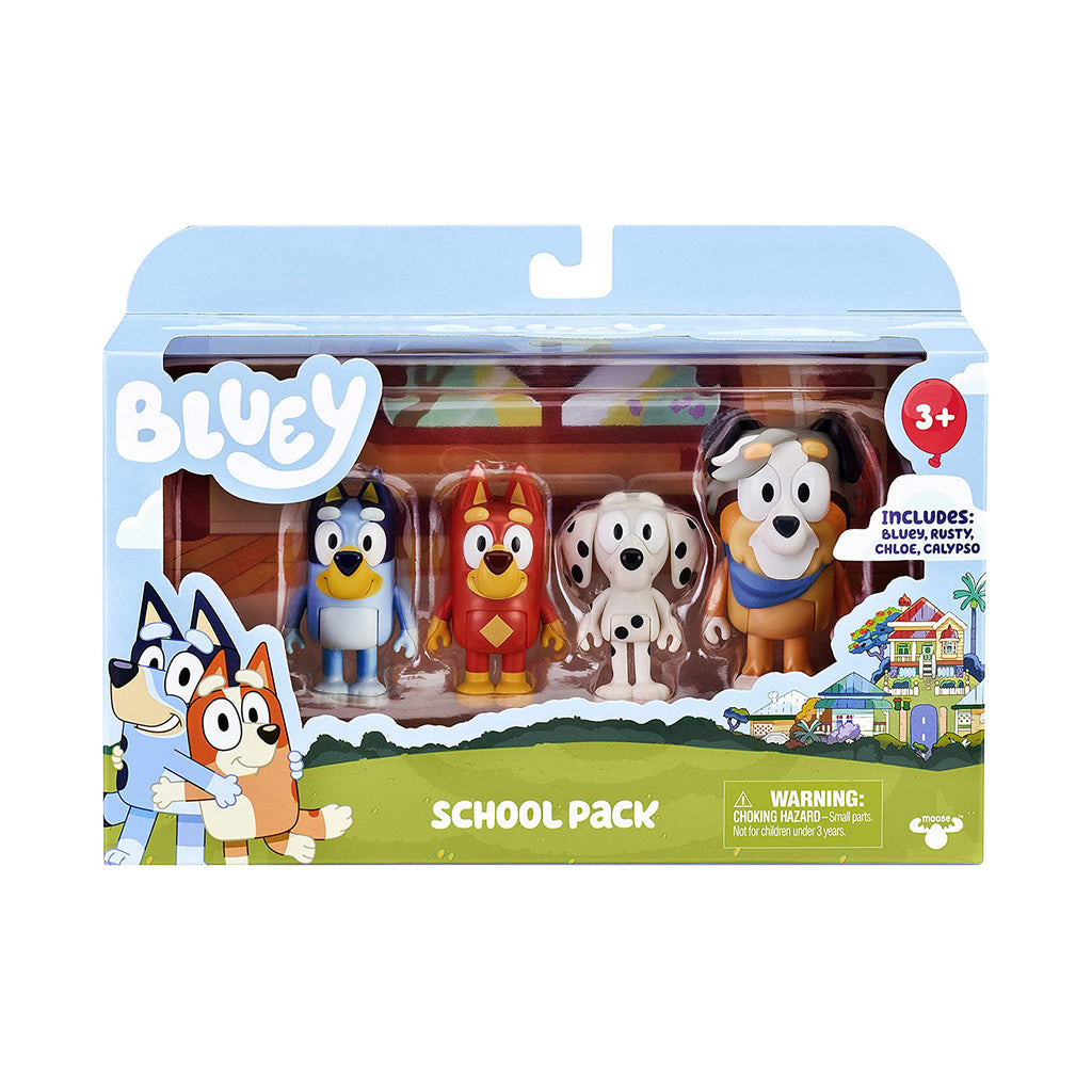 Bluey S5 Story Stater School Pack 4 Pack Figure